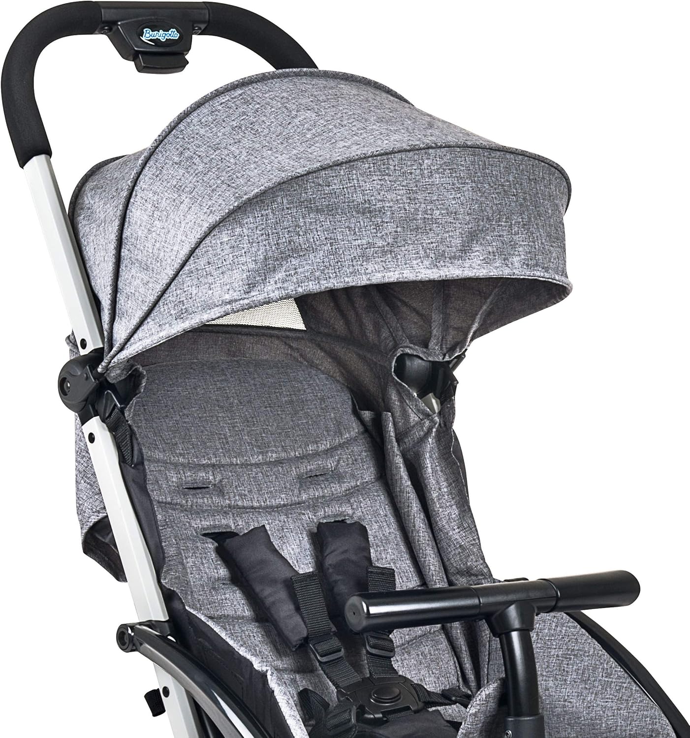Carrinho De Bebe Burigotto Com Bebe Conforto Cinza, 0 a 15kg
