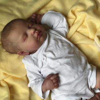 Bebê Reborn Menino Davi - Silicone vinil realista recém-nascido