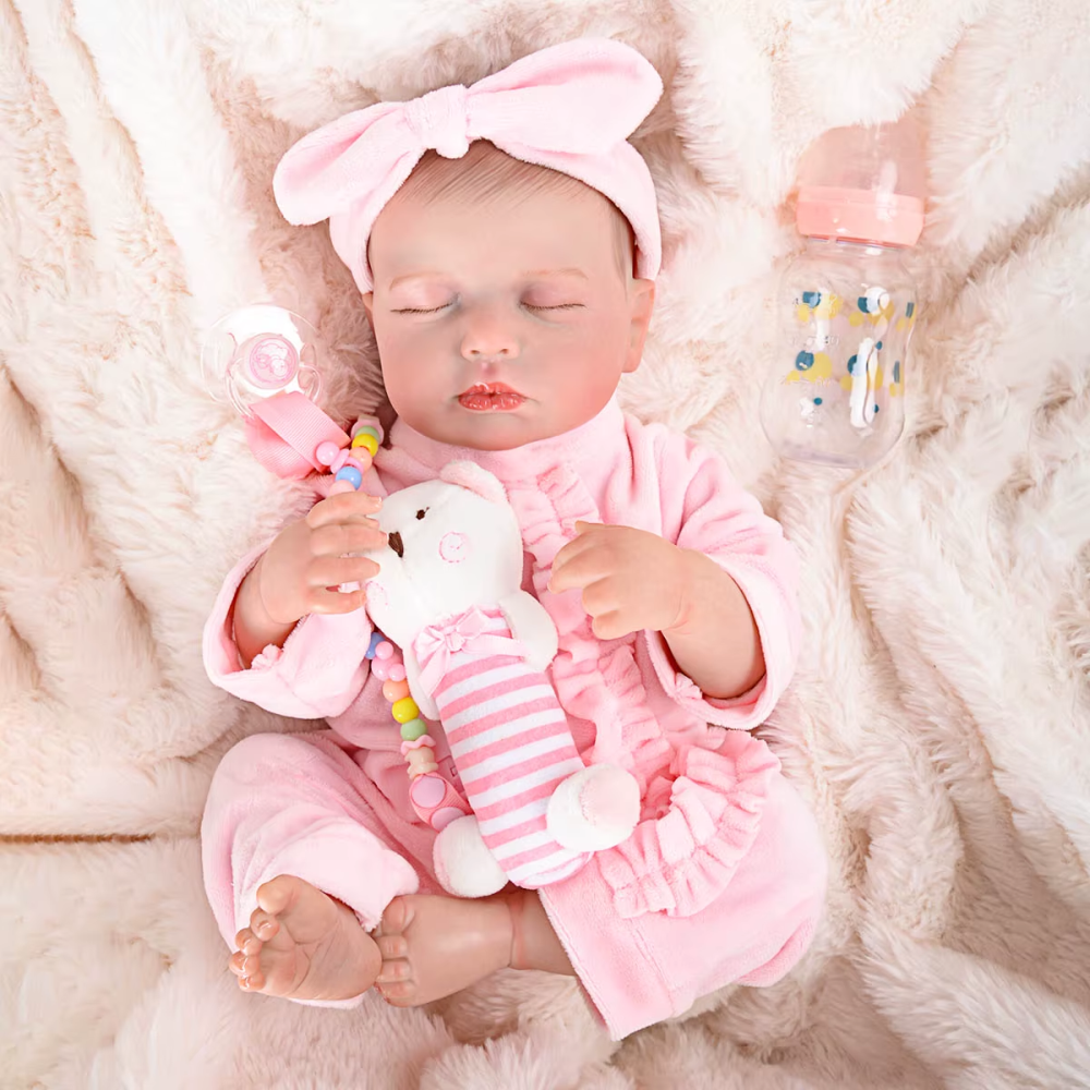 Bebê Reborn Menino ou Menina - Silicone vinil realista recém-nascido 2