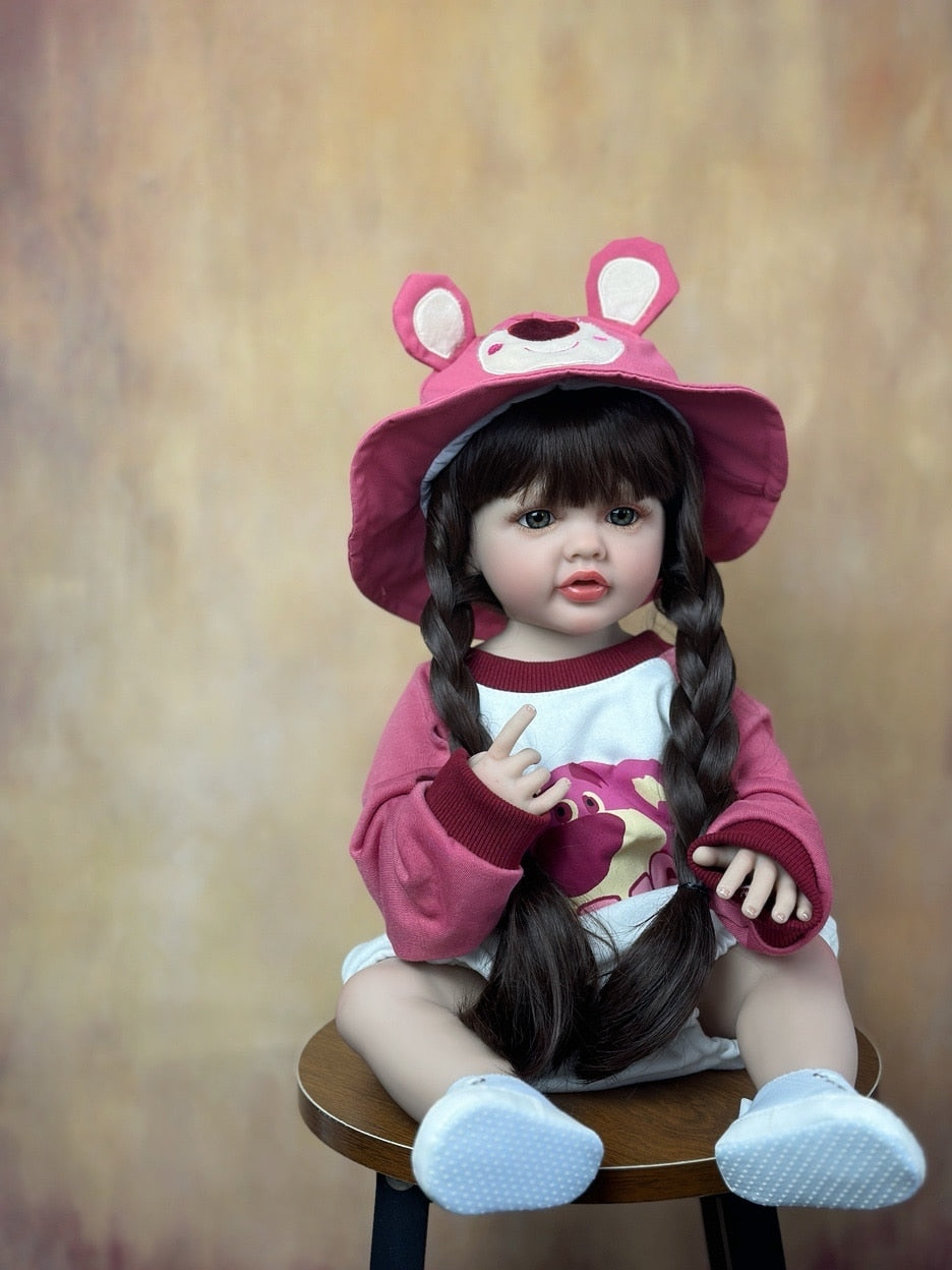 Princessa Manuela Boneca Reborn Corpo inteiro de Silicone de alta qualidade