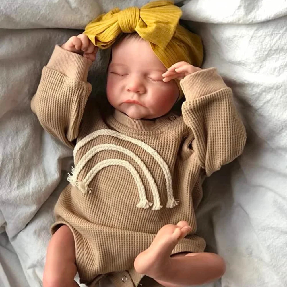 Linda Boneca Reborn Vitória, corpo de pano macio e silicone, veias visíveis na pele 3D