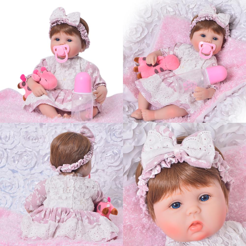 Bebe Reborn Juisa Linda de Silicone Vinil Macio + 01 Ursinho de Pelúcia