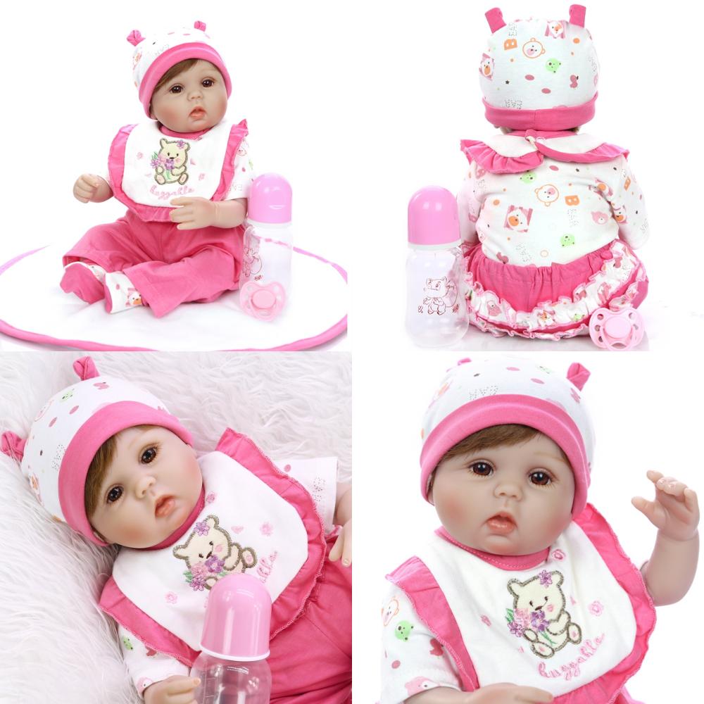 Bebe Reborn Mel Linda de Silicone Vinil Macio + Ursinho de presente