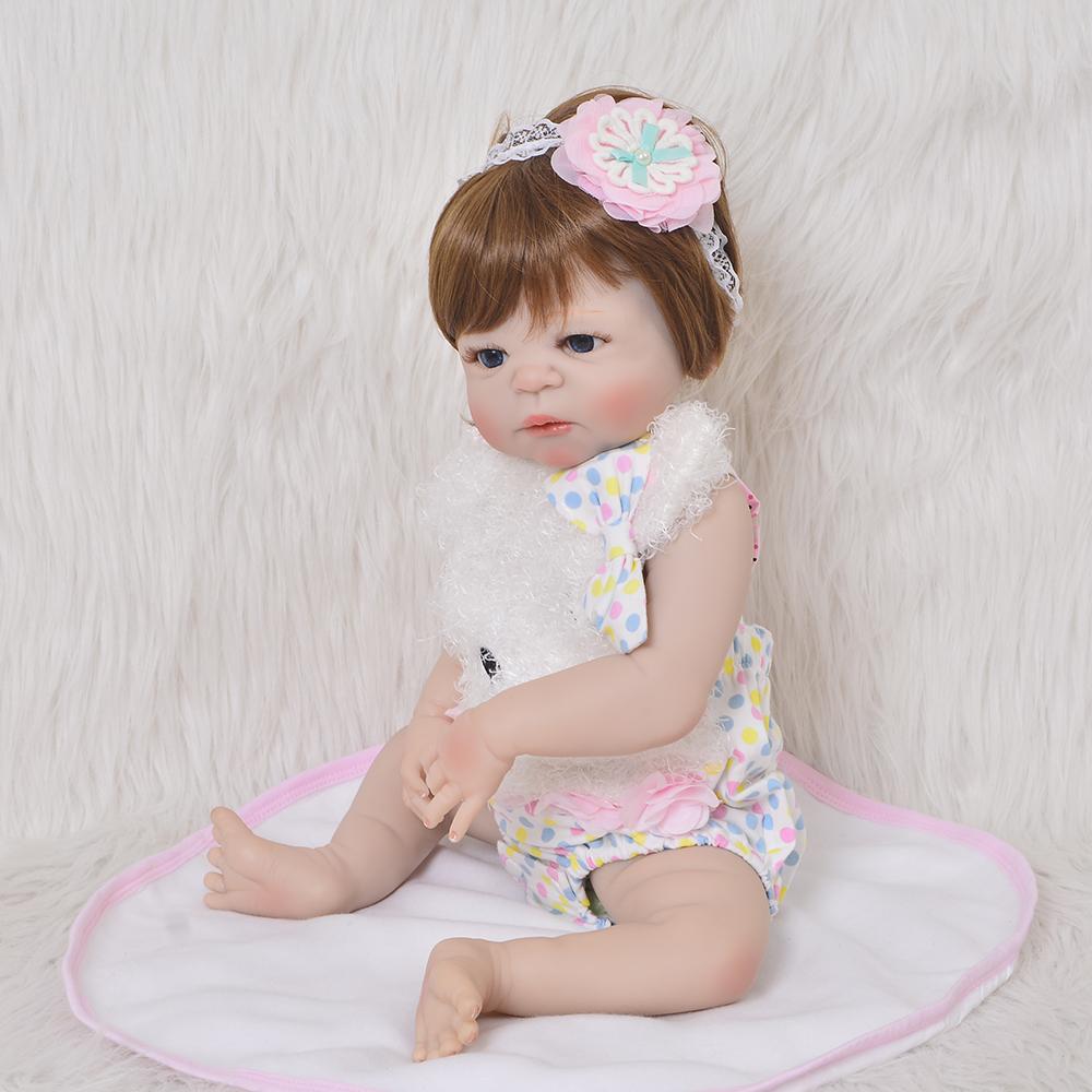 Bebe Reborn, Menina, 57 Cm corpo em Vinil Silicone - Pronta Entrega