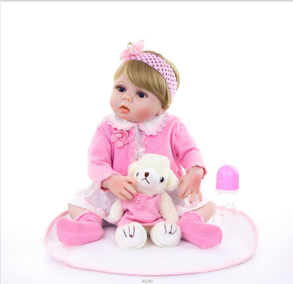 Bebe Reborn, Bia, 57 Cm corpo em Vinil Silicone - Pronta Entrega