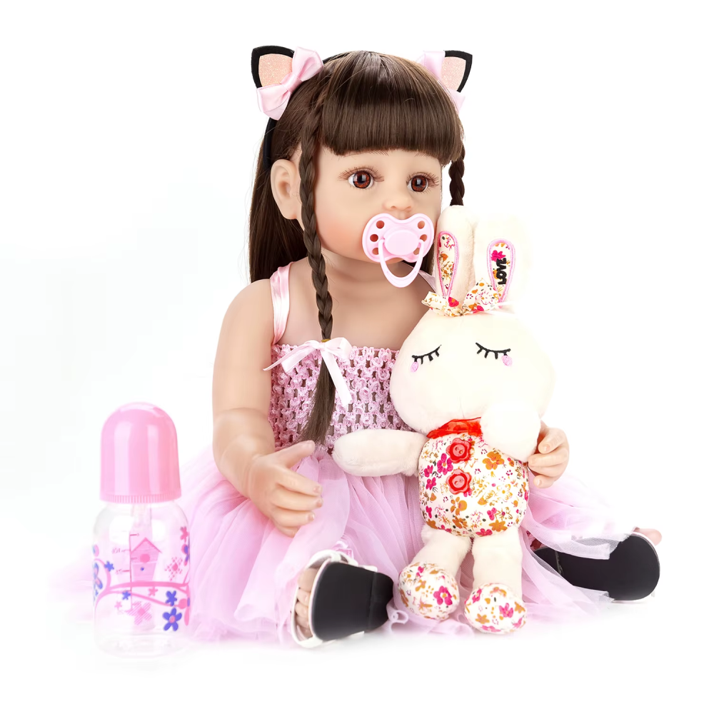 Princesa Laura - Bebê Reborn Silicone vinil realista recém-nascido