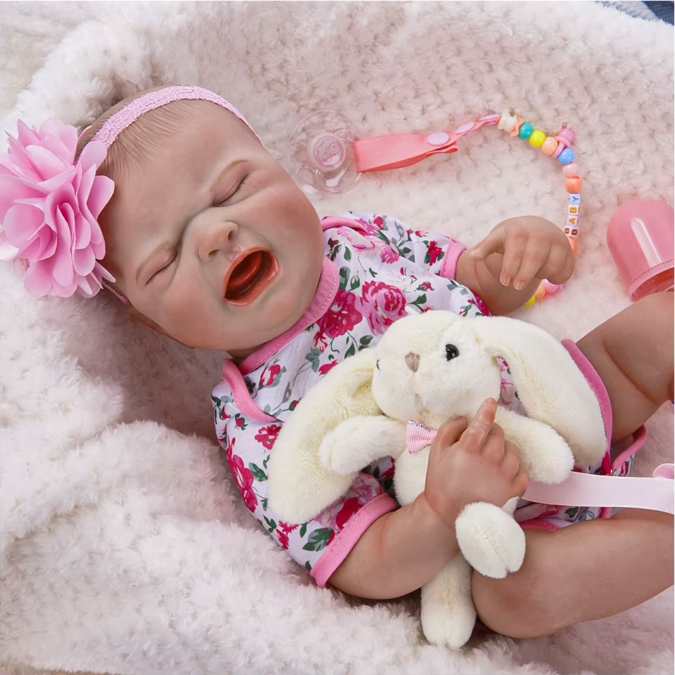 Linda Bebê Reborn Maria Eduarda - Silicone vinil realista