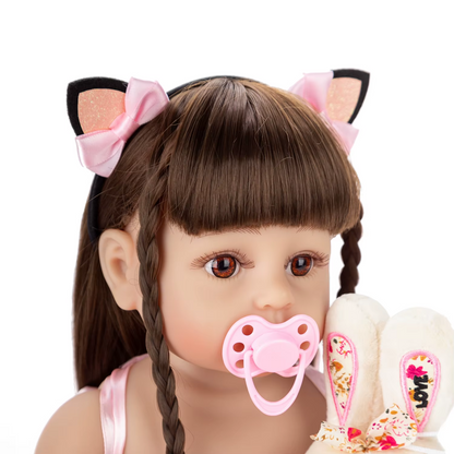 Princesa Laura - Bebê Reborn Silicone vinil realista recém-nascido