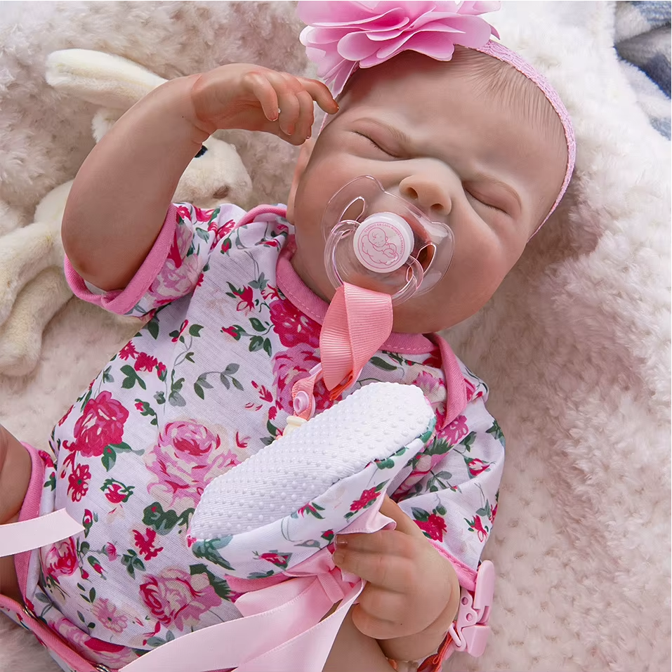 Linda Bebê Reborn Maria Eduarda - Silicone vinil realista