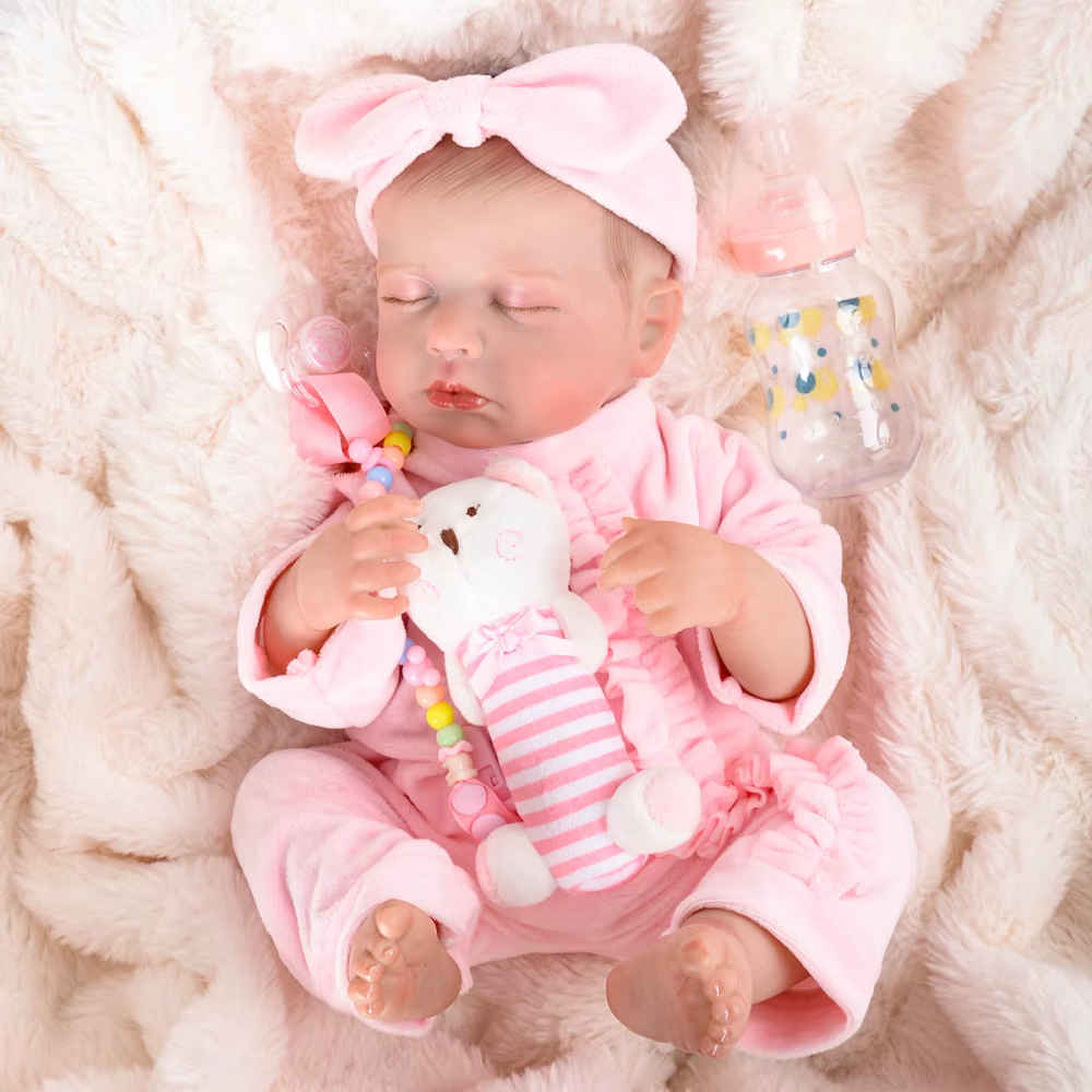 Bebê Reborn Menino ou Menina - Silicone vinil realista recém-nascido 2