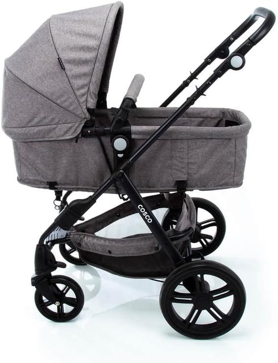 Carrinho de Bebê Cosco Travel System Poppy Duo Mescla – 0 a 15kg com Bebê Conforto