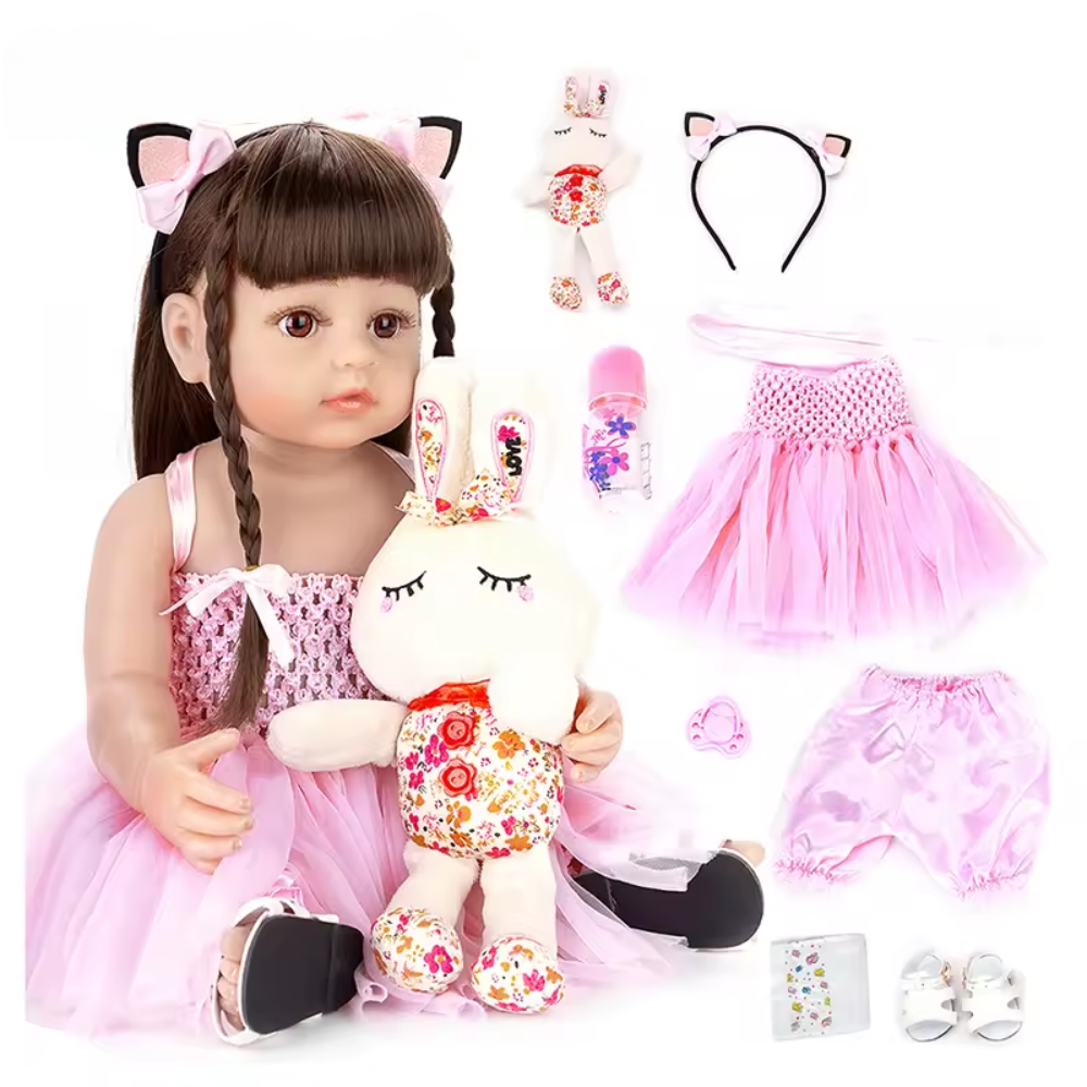 Princesa Laura - Bebê Reborn Silicone vinil realista recém-nascido