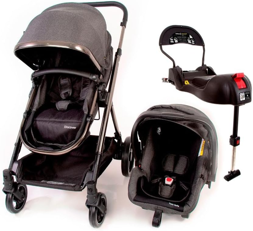 Carrinho de Bebê Safety 1st Bytes Preto Compacto - Fechamento com 1 Mão