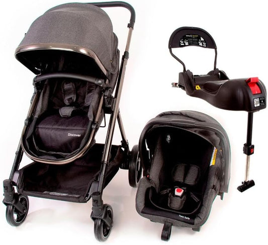 Carrinho de Bebê Safety 1st Bytes Preto Compacto - Fechamento com 1 Mão