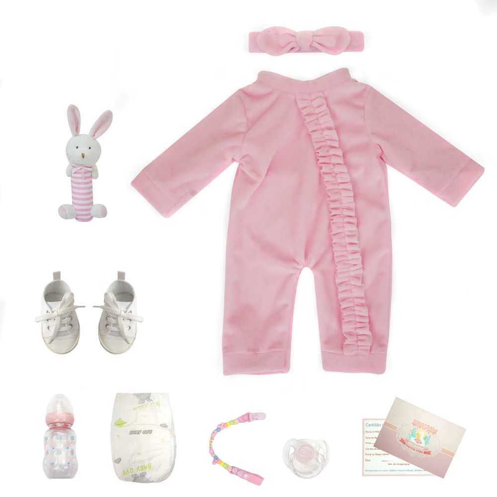 Bebê Reborn Menino ou Menina - Silicone vinil realista recém-nascido 2