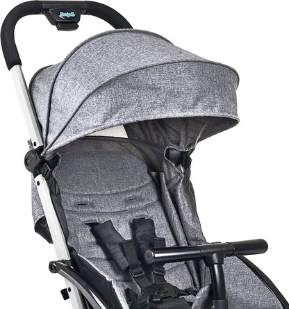Carrinho De Bebe Burigotto Com Bebe Conforto Cinza, 0 a 15kg