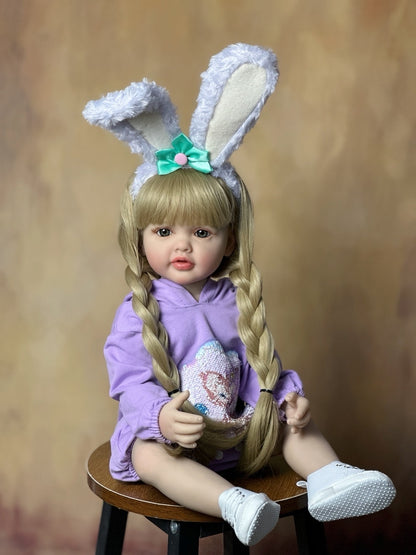 (PRONTA ENTREGA) - Linda Boneca Reborn menina Isabella Corpo inteiro de Silicone de alta qualidade