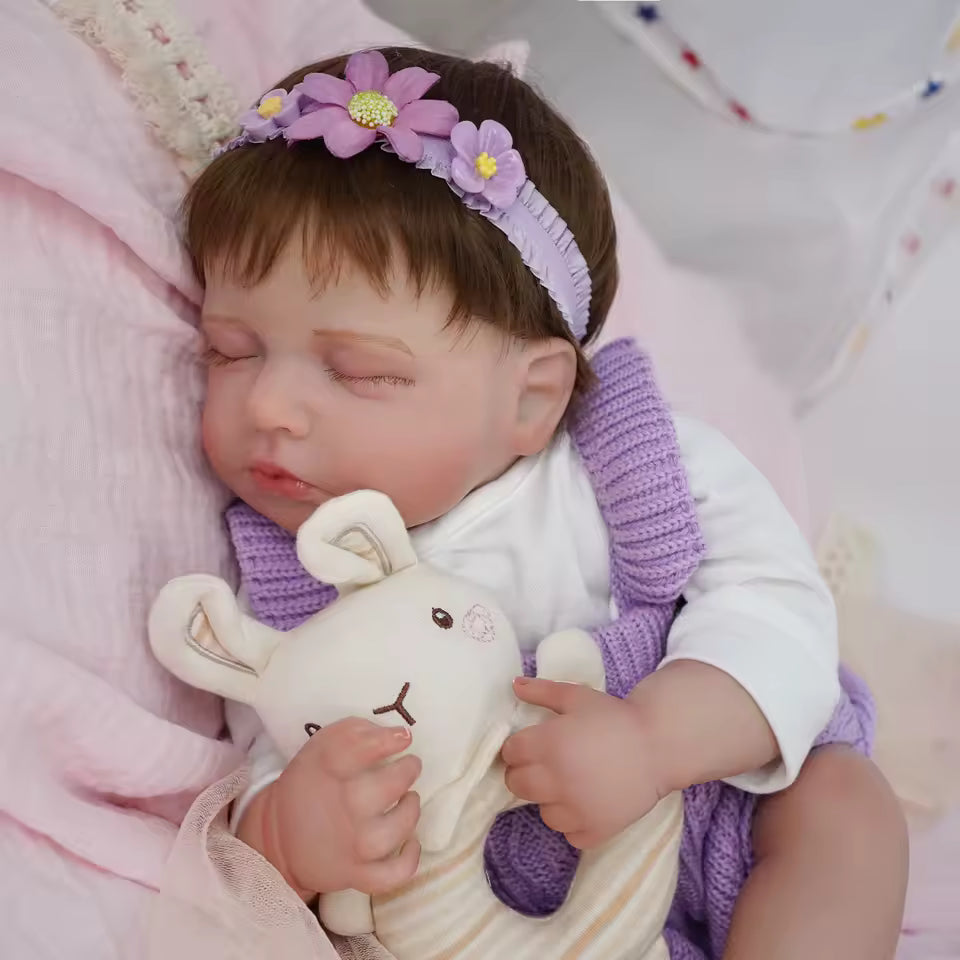 Boneca Bebê Reborn Menina em Silicone Vinil – Pode Tomar Banho