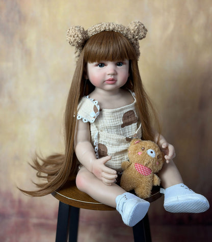 Princesa Cecília Boneca Reborn Corpo inteiro de Silicone de alta qualidade