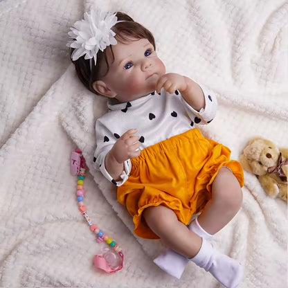 Boneca Bebê Reborn menina, Realista em Silicone – Pode dar Banho