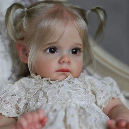 Princesa Sophie Bebe Reborn Silicone Pele 3D Realista Cabelo Loiro