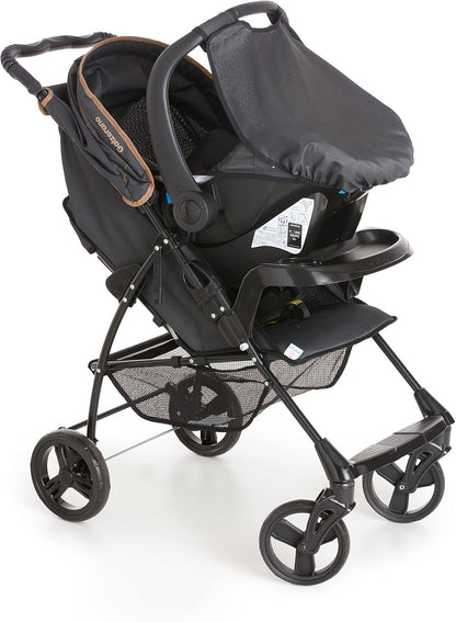 Carrinho de Bebê Galzerano Milano II Reversível Preto 0-15kg com Função Berço Passeio