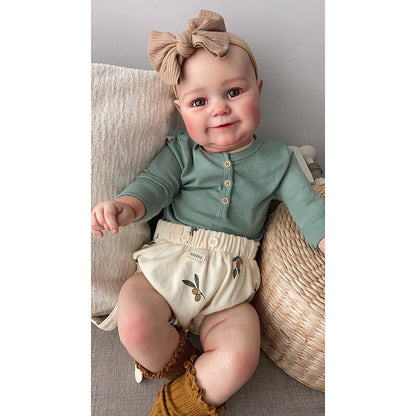 Linda Helena  Bebe Reborn Realista de Silicone Vinil Macio +60cm de Alta Qualidade